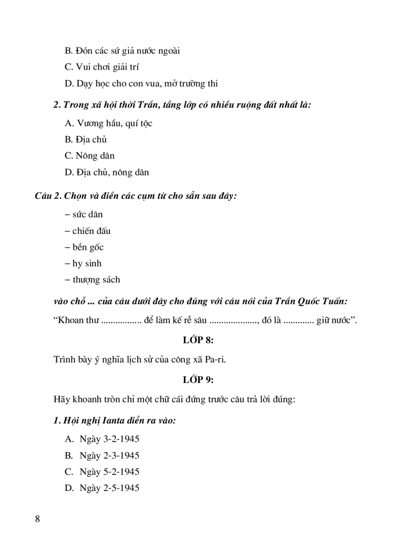 image for page Tập huấn Đổi mới DG KQHT của HS môn Sử