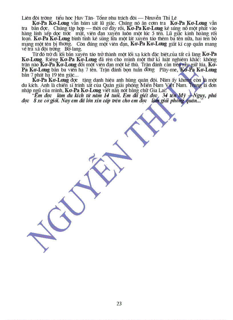 image for page Tên và tiểu sử các anh hhùng liệt sỹ