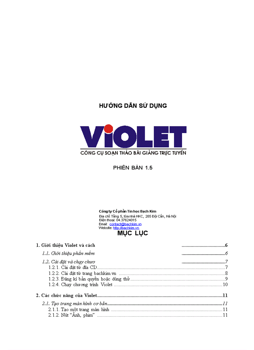 Thiết kế bài giảng trên violet