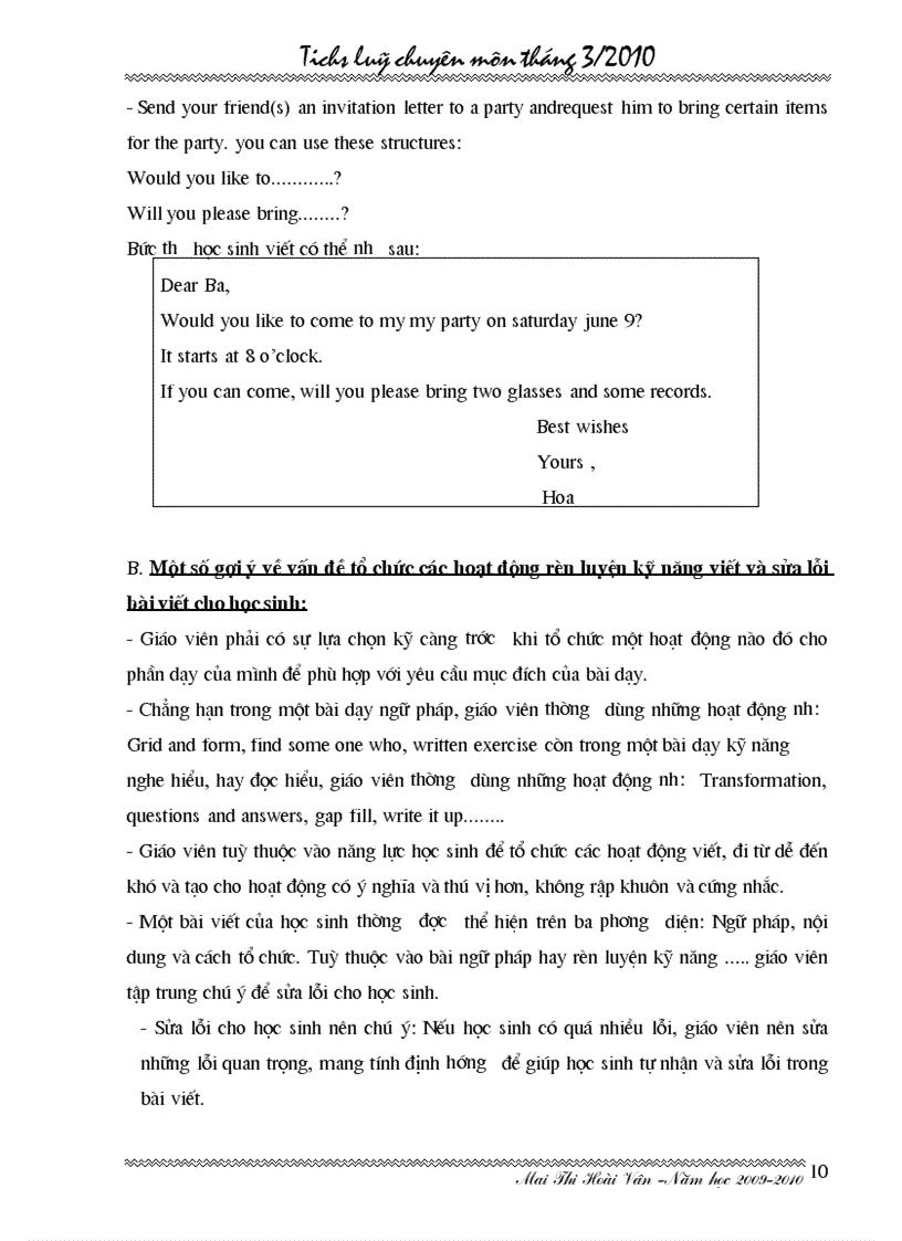 image for page Tích luỹ tháng 3 2010