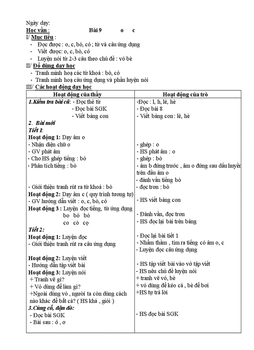 image for page Tiếng Việt 1 Tuần 3