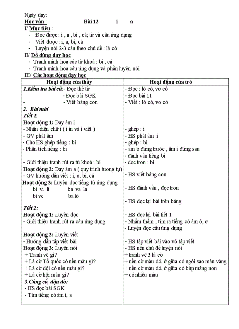 image for page Tiếng Việt 1 Tuần 3