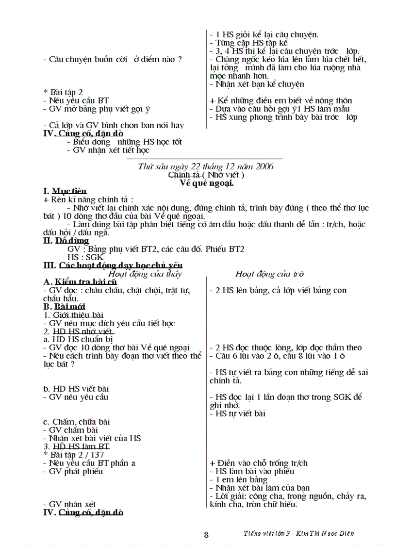 image for page Tiềng việt tuần 16 lớp 3 vn time