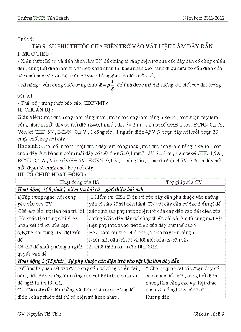 image for page Tiết1 vật lý 9