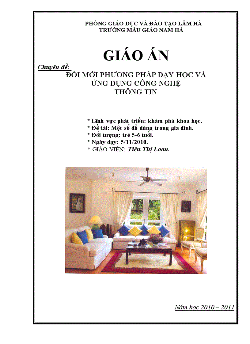 image for page Tìm hiểu một số đồ dùng trong gia đình