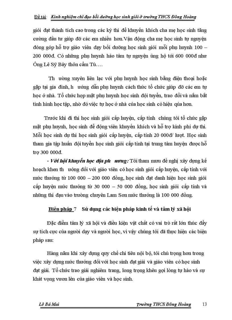 image for page Tổ chức bồi dưỡng HSG