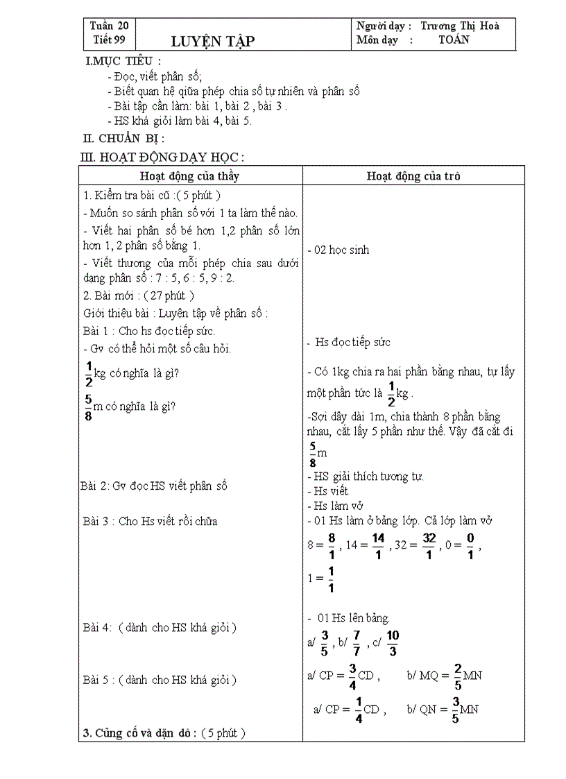 image for page Toán 4 Phân số