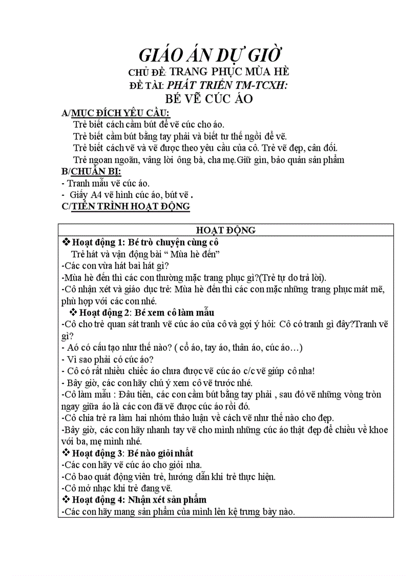 image for page Trang phục mùa hè