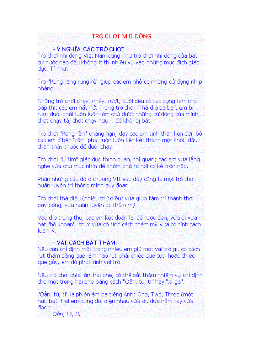 image for page Trò chơi nhi đồng