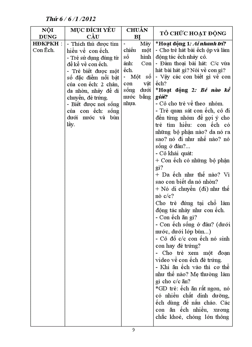 image for page Tuần 18 Động vật sống dưới nước