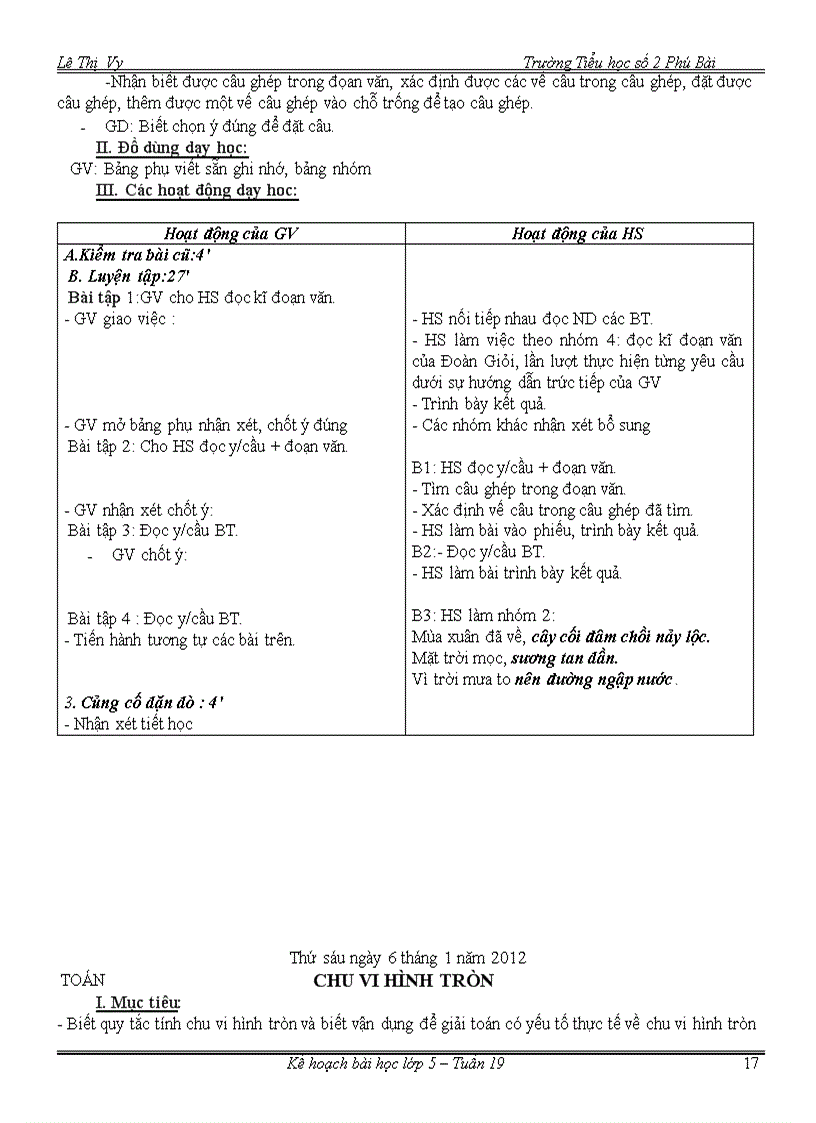 image for page Tuần 19 Giáo án lớp 5 CKTKN GDKNS