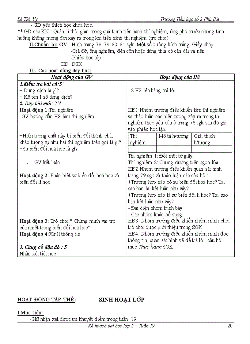 image for page Tuần 19 Giáo án lớp 5 CKTKN GDKNS