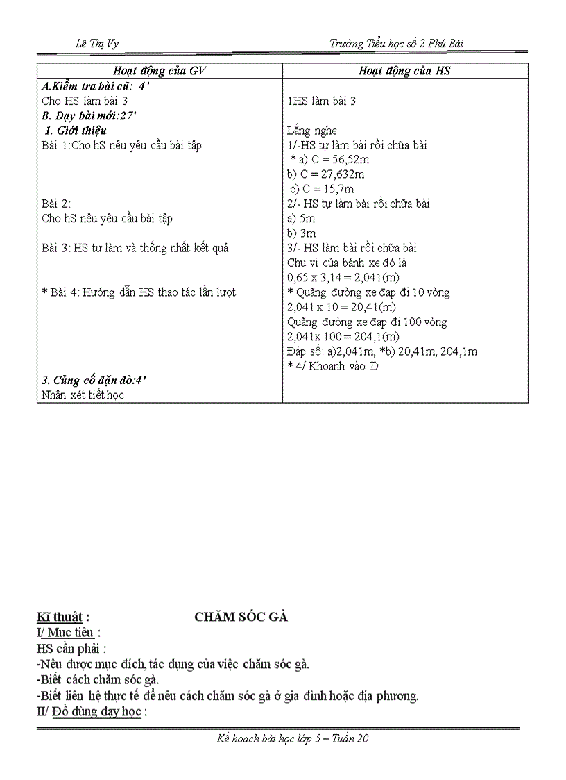 image for page Tuần 20 Giáo án lớp 5 CKTKN GDKNS