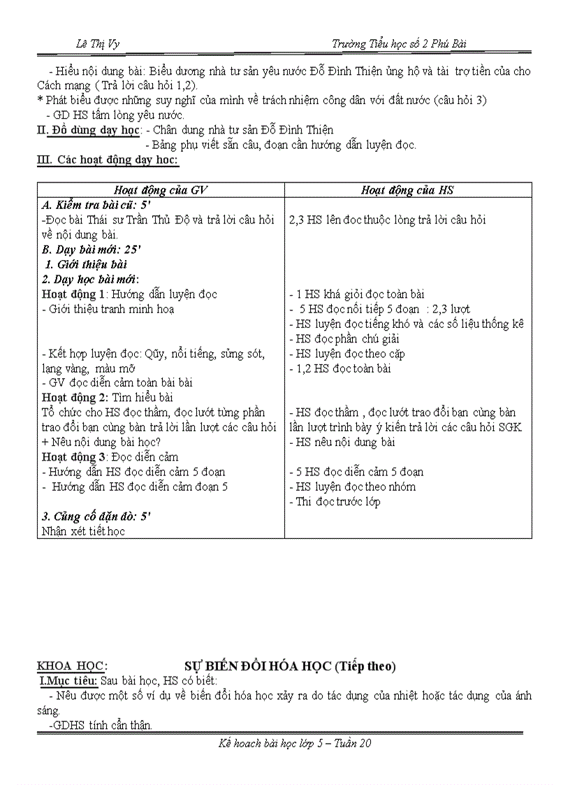 image for page Tuần 20 Giáo án lớp 5 CKTKN GDKNS