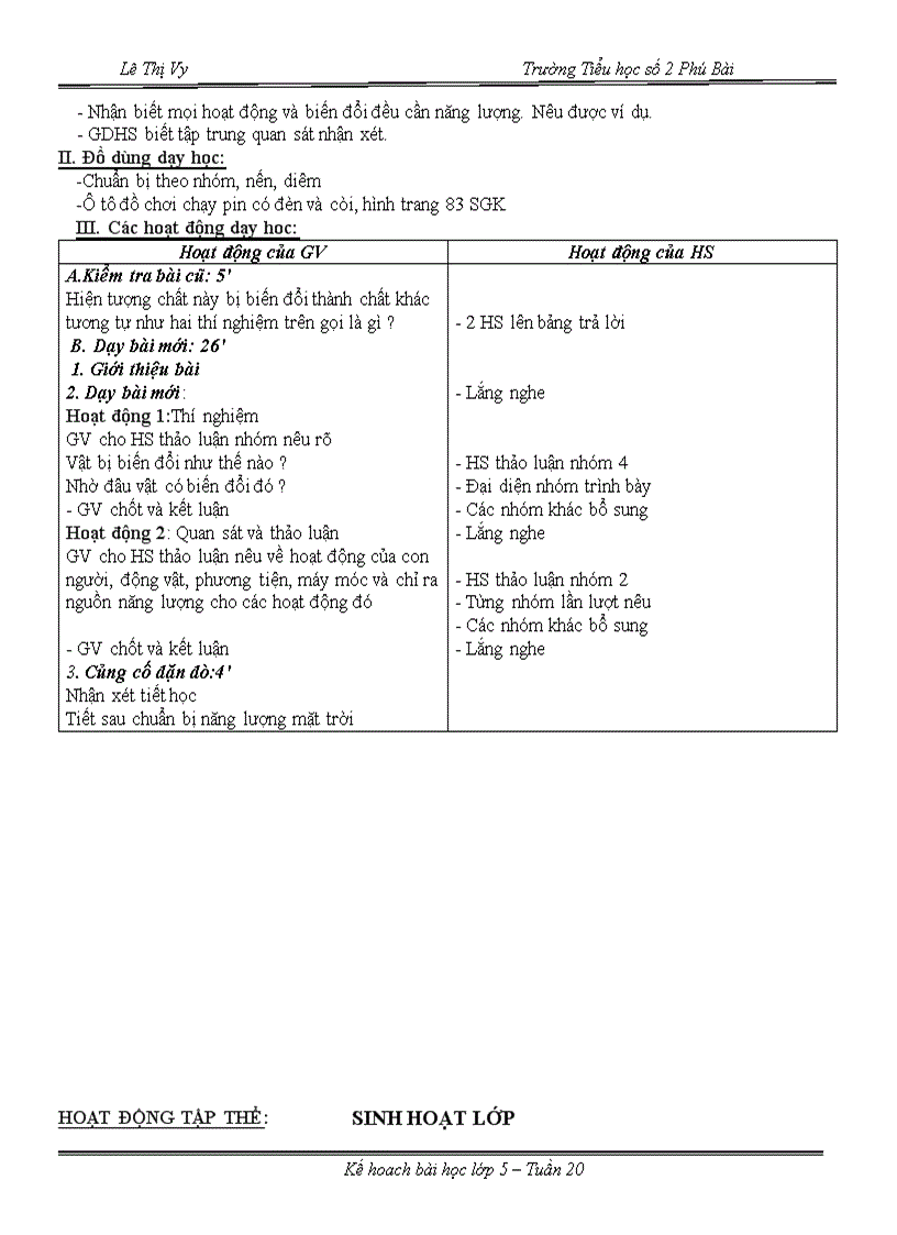 image for page Tuần 20 Giáo án lớp 5 CKTKN GDKNS