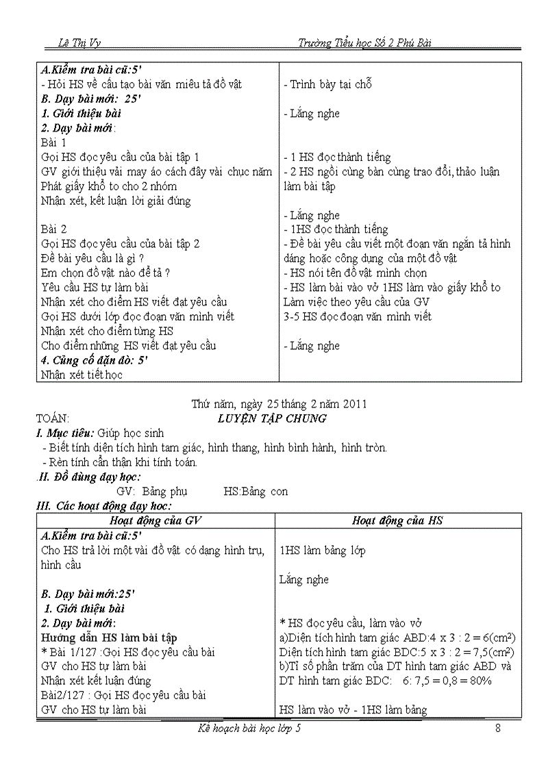 image for page Tuần 24 Giáo án lớp 5 CKTKN