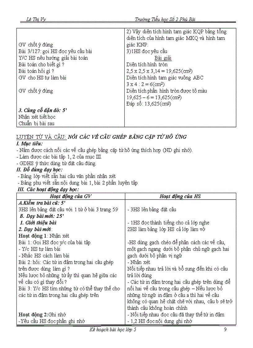 image for page Tuần 24 Giáo án lớp 5 CKTKN