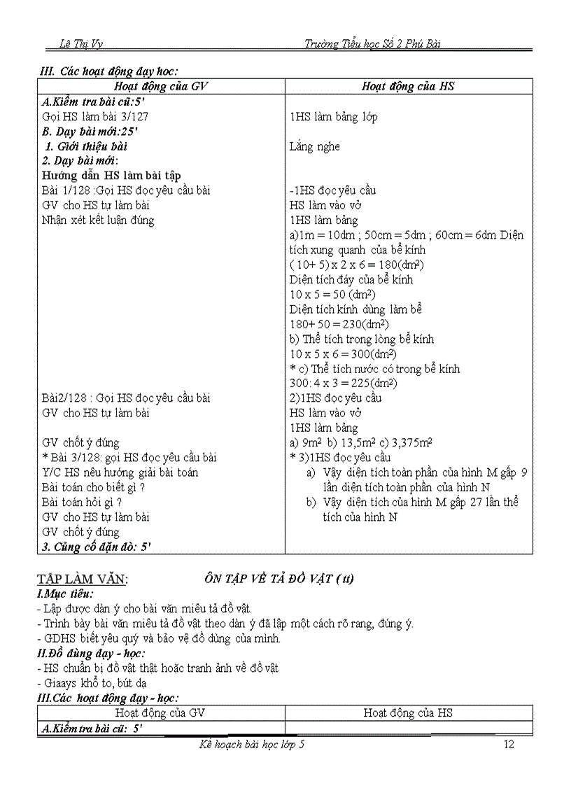 image for page Tuần 24 Giáo án lớp 5 CKTKN