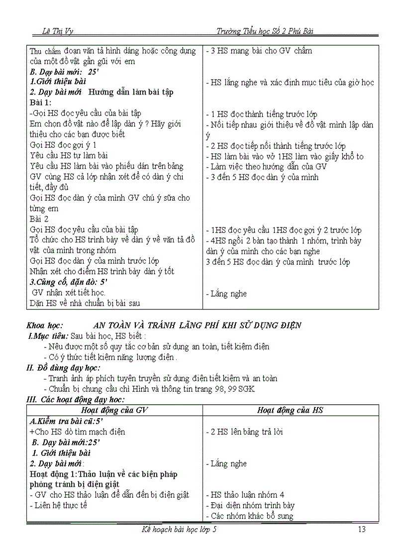 image for page Tuần 24 Giáo án lớp 5 CKTKN