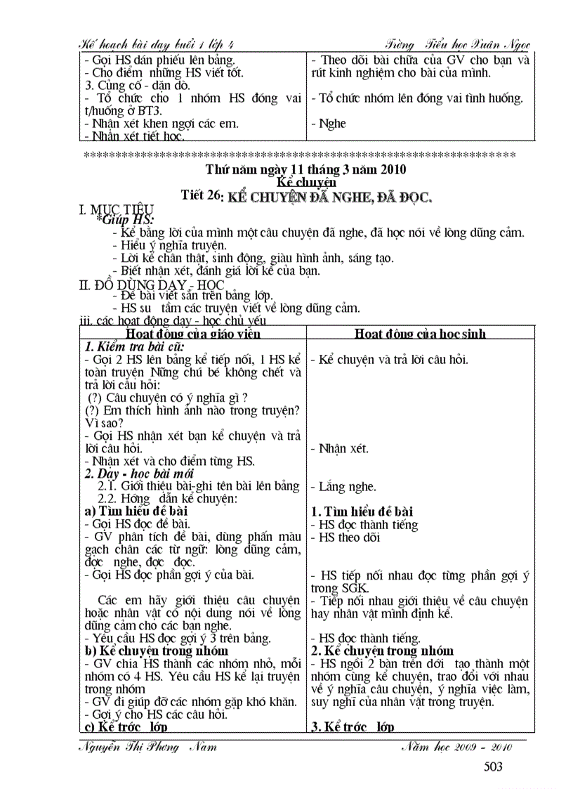 image for page Tuần 26 buổi 1 lớp 4