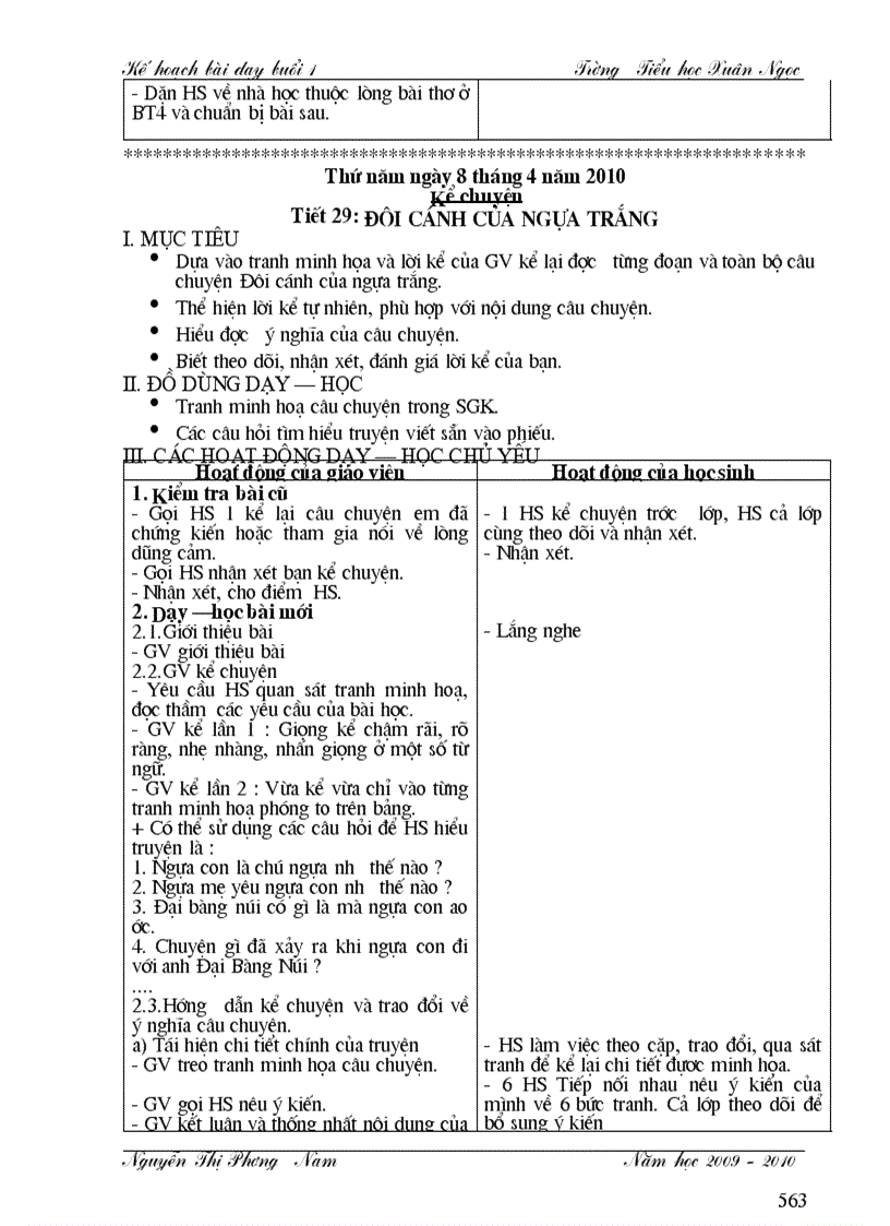 image for page Tuần 29 buổi 1 lớp 4