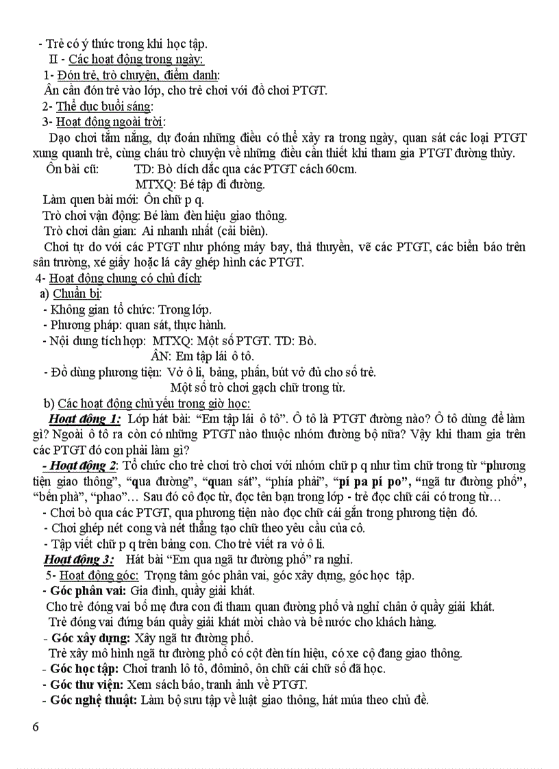 image for page Tuần 3 bé học luật giao thông