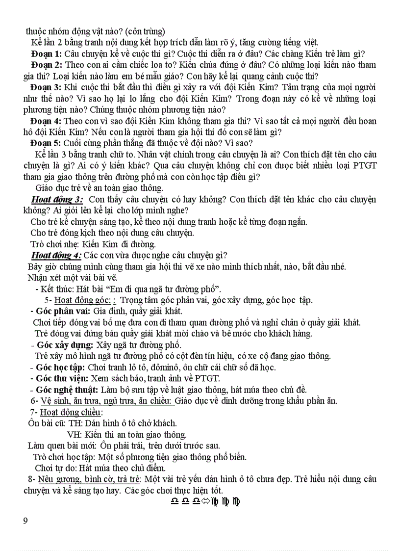 image for page Tuần 3 bé học luật giao thông