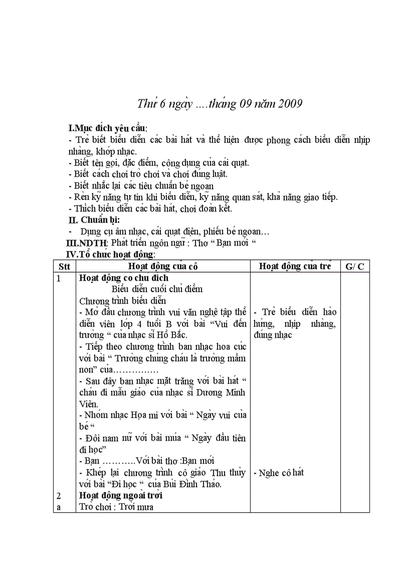 image for page Tuần 4 theo chương trình đổi mới