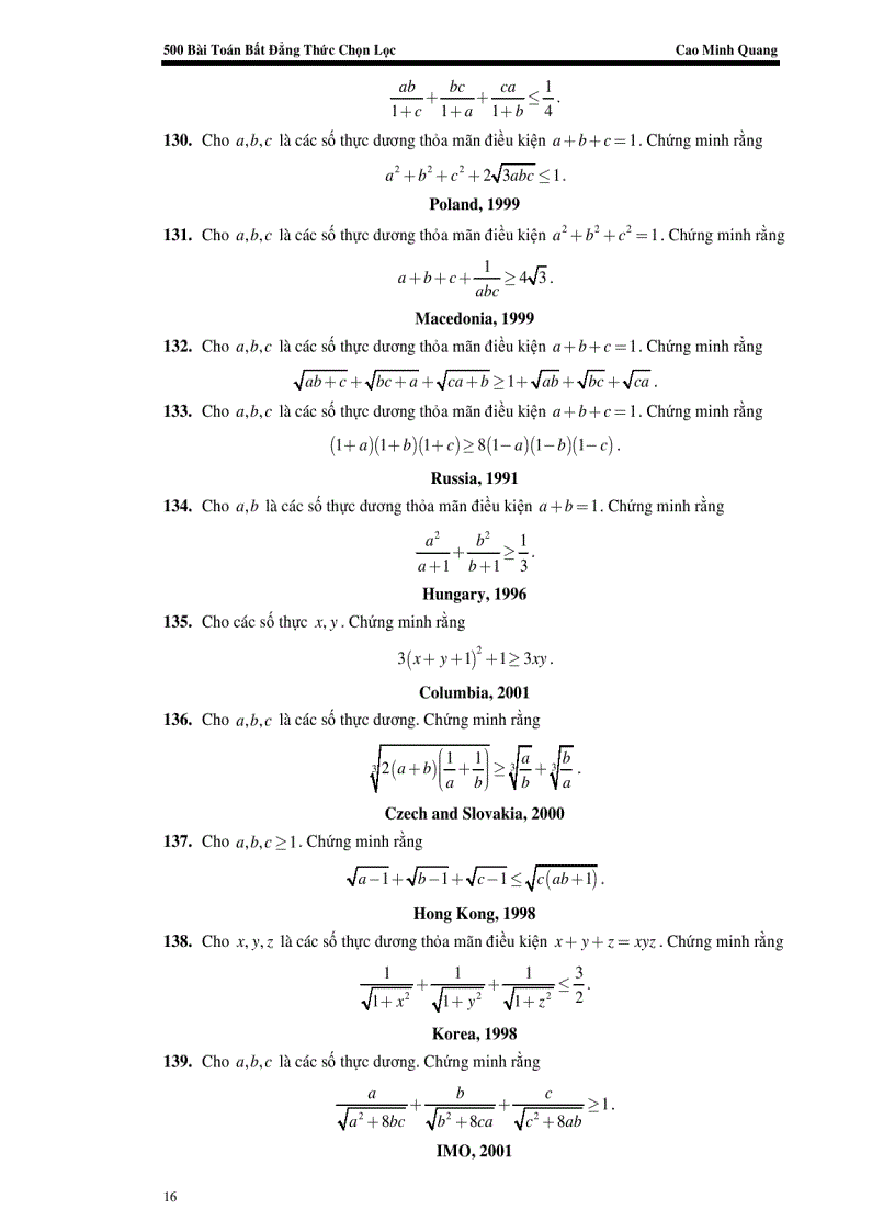 image for page Tuyên tập các bài toán bất đẳng thức