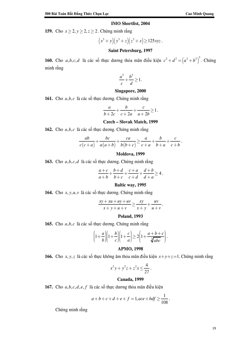 image for page Tuyên tập các bài toán bất đẳng thức