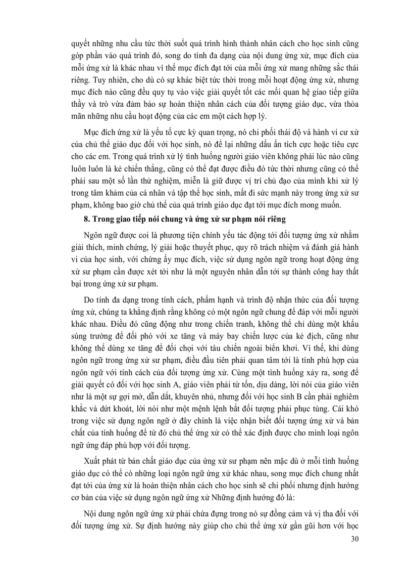 image for page Ứng xử sư phạm