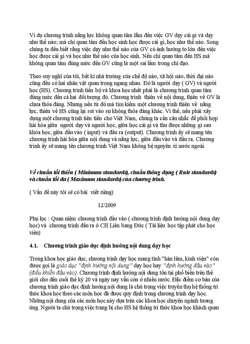 image for page Về chương trình đầu vào và chương trình đầu ra