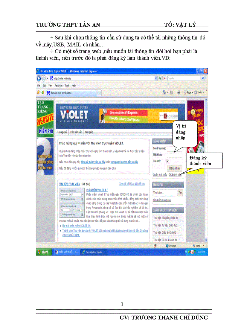 image for page Việc tìm kiếm tư liệu giảng dạy từ internet