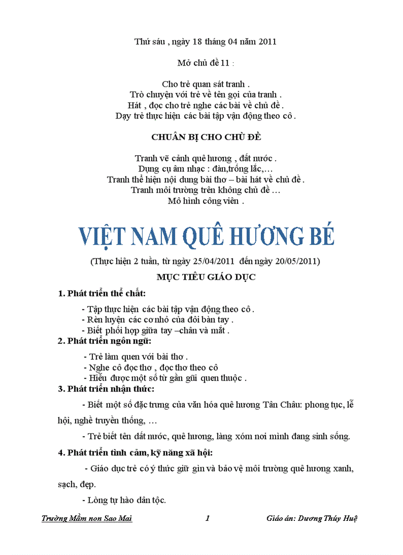 Việt Nam quê hương bé