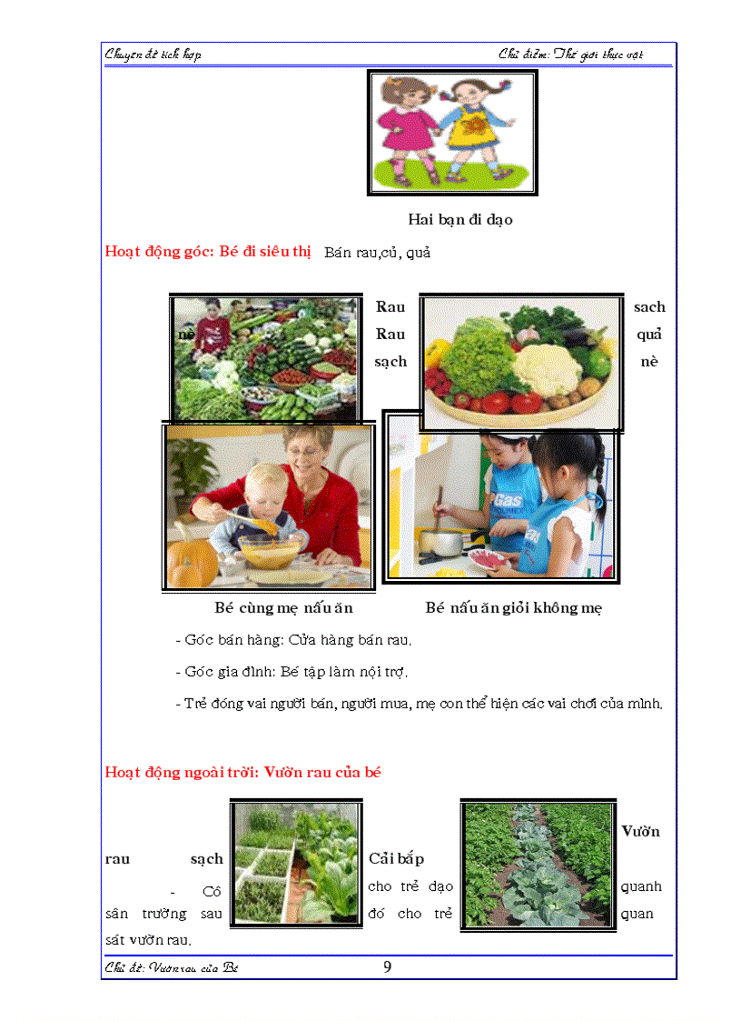 image for page Vườn rau của bé