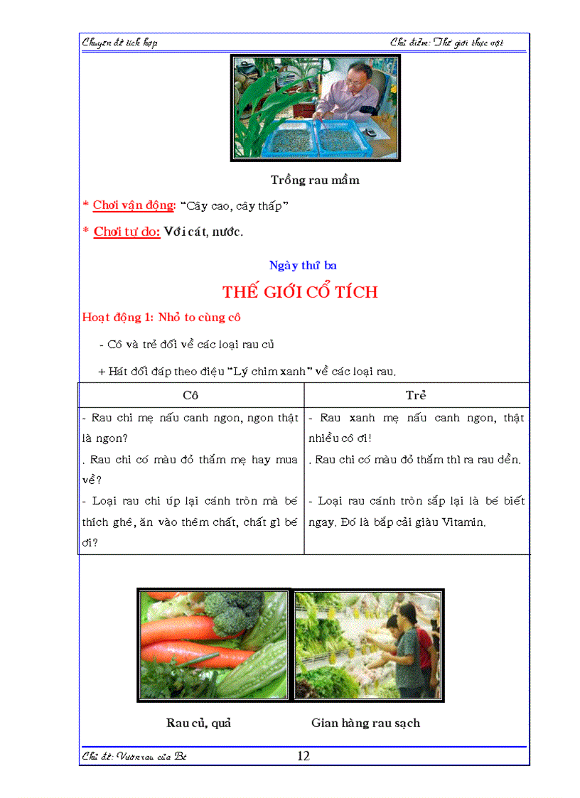 image for page Vườn rau của bé