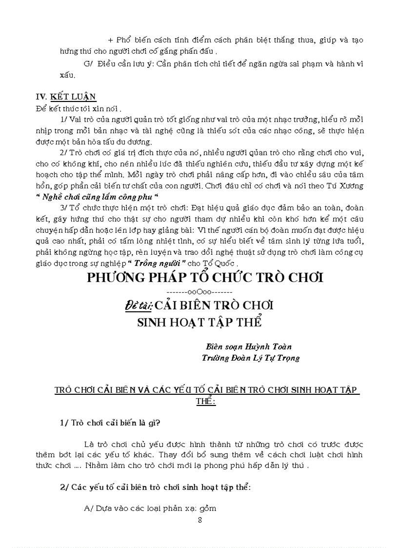 image for page 1000 tro choi sinh hoat tap the Doan Doi