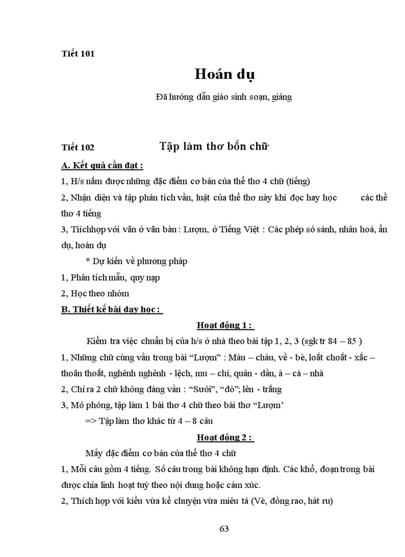 image for page Bài soạn Ngữ văn 6 kì II