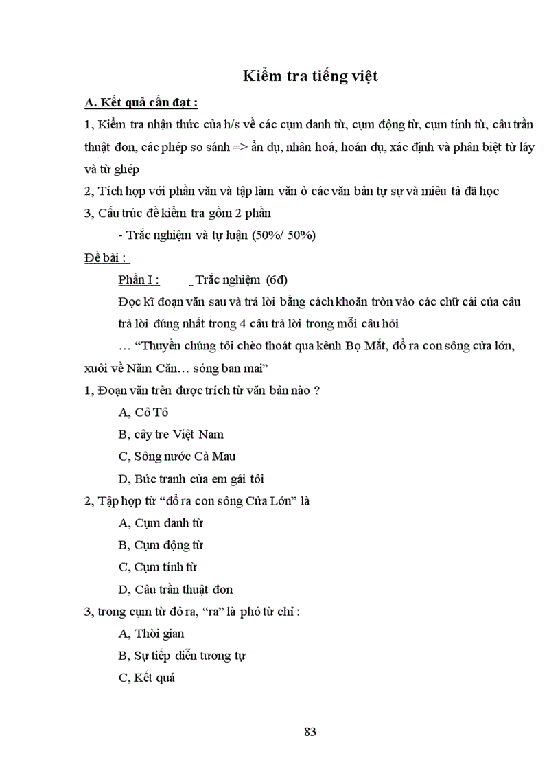 image for page Bài soạn Ngữ văn 6 kì II