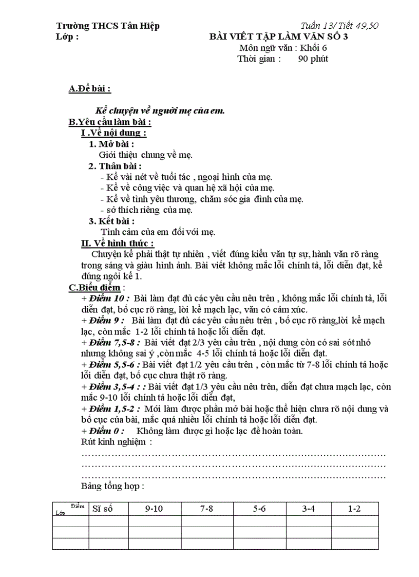 image for page Bài viết TLV lớp 6