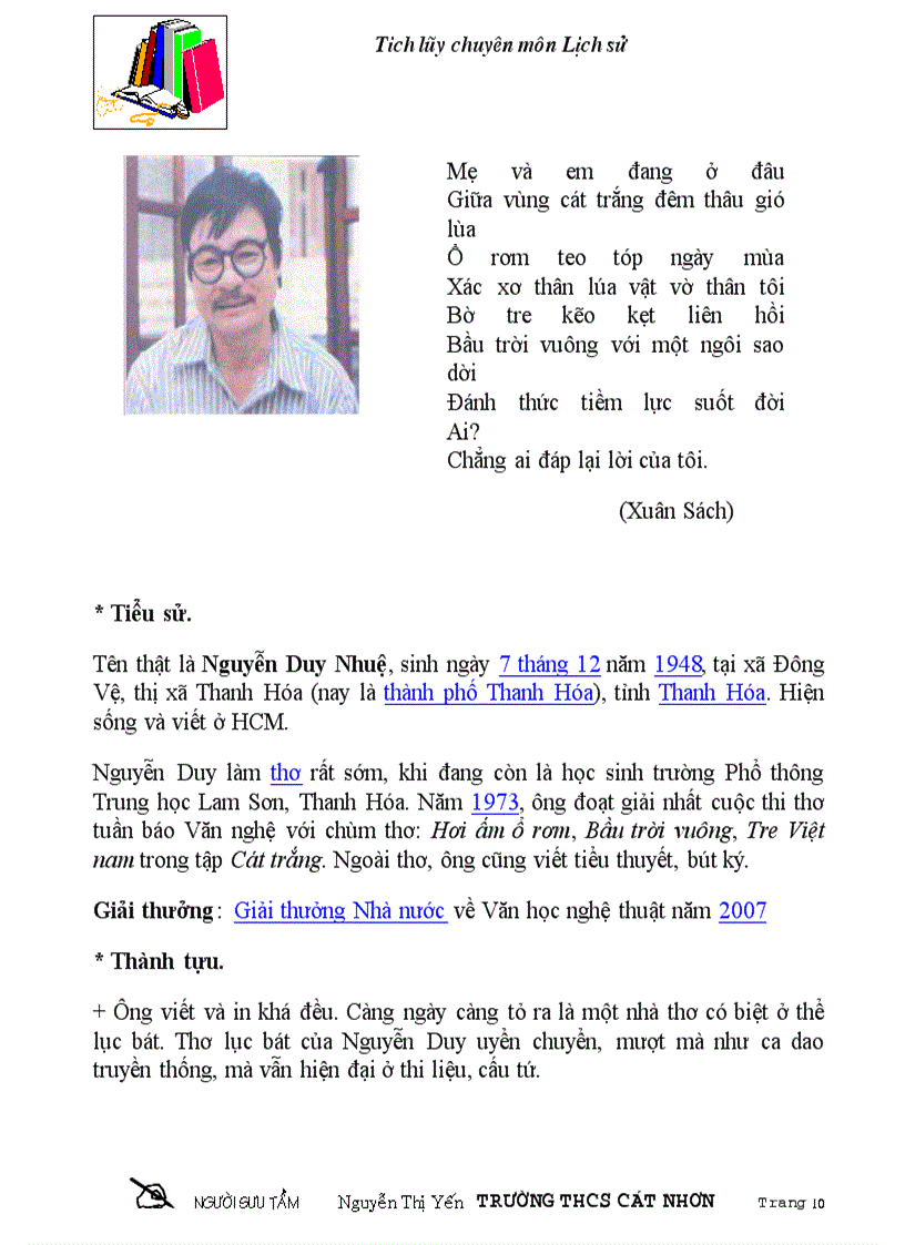 image for page Chan dung va tieu su cac nha van viet nam tieu bieu