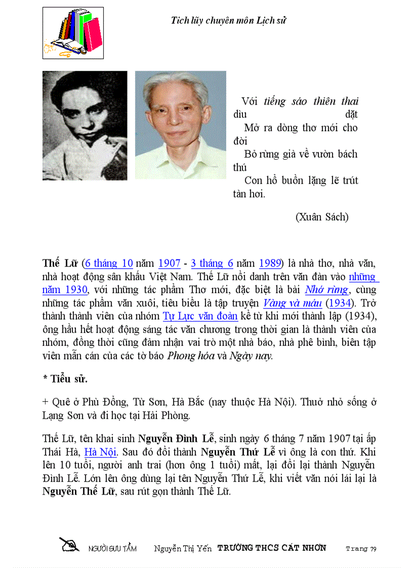 image for page Chan dung va tieu su cac nha van viet nam tieu bieu