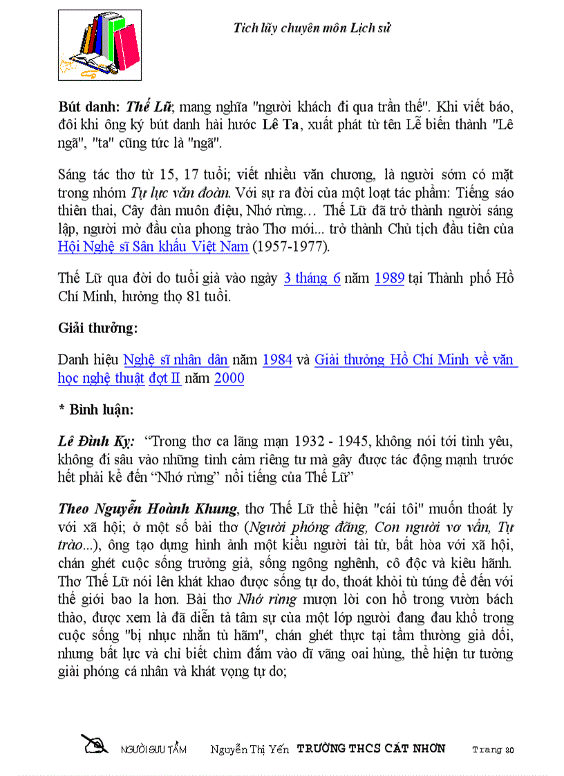 image for page Chan dung va tieu su cac nha van viet nam tieu bieu