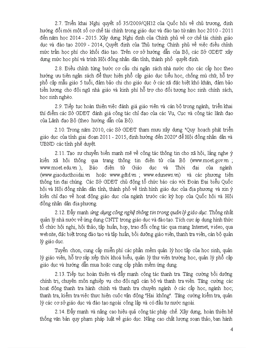 image for page Chi thị nhiệm vụ năm học của GDMN GDPT GDTX GDCN năm học 2009 2010