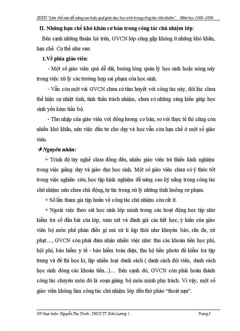 image for page Công tác chủ nhiệm