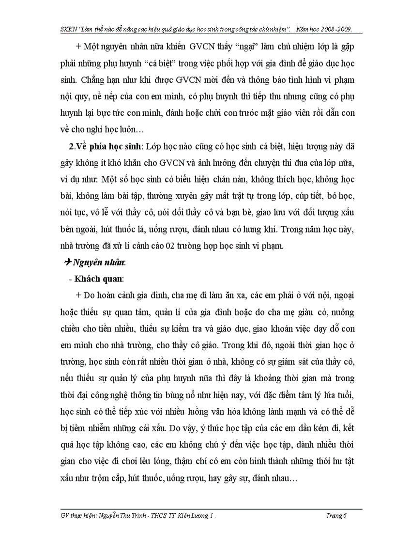 image for page Công tác chủ nhiệm