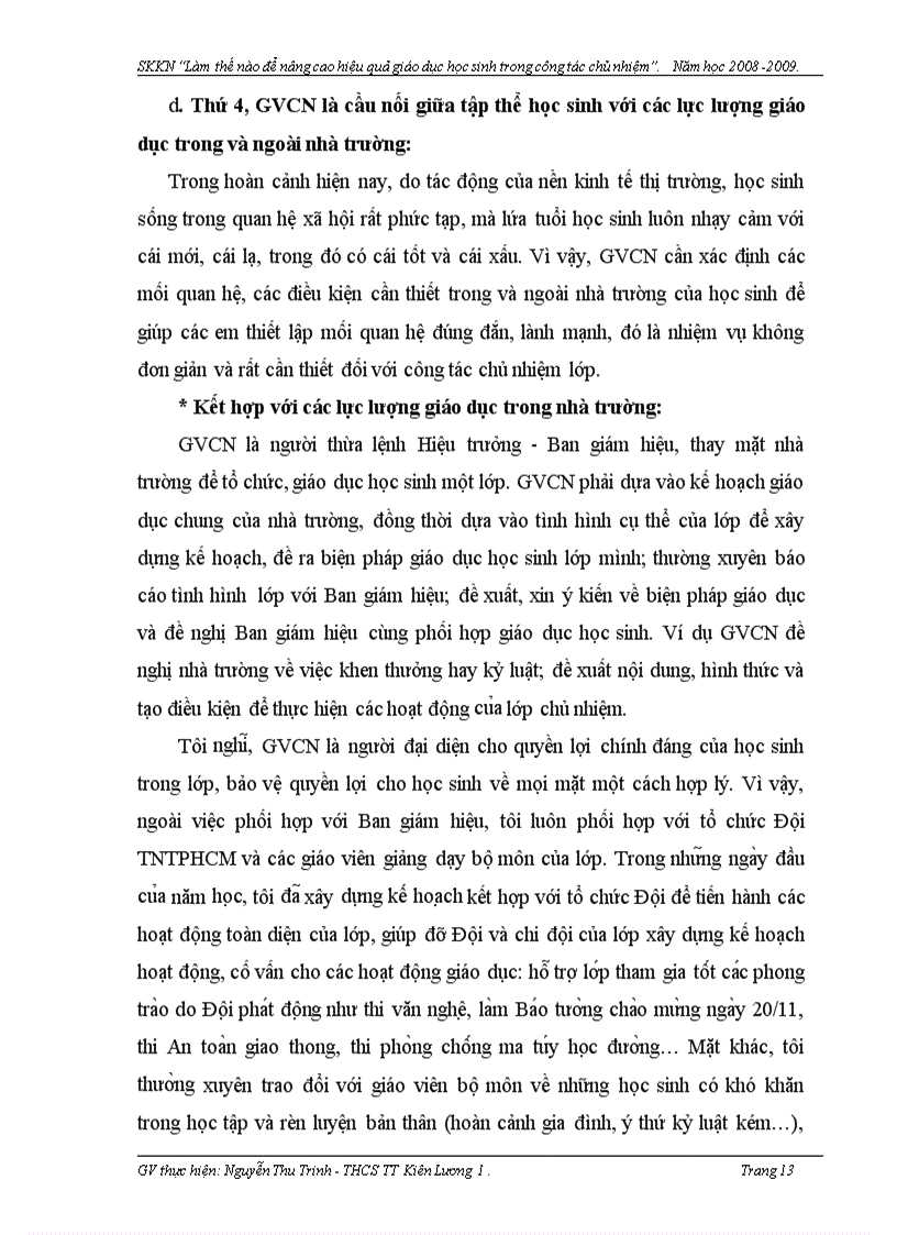 image for page Công tác chủ nhiệm