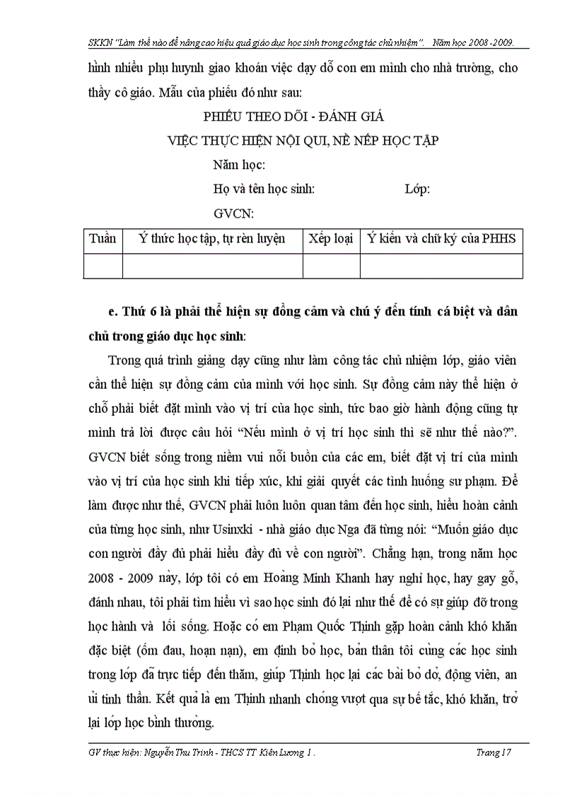image for page Công tác chủ nhiệm