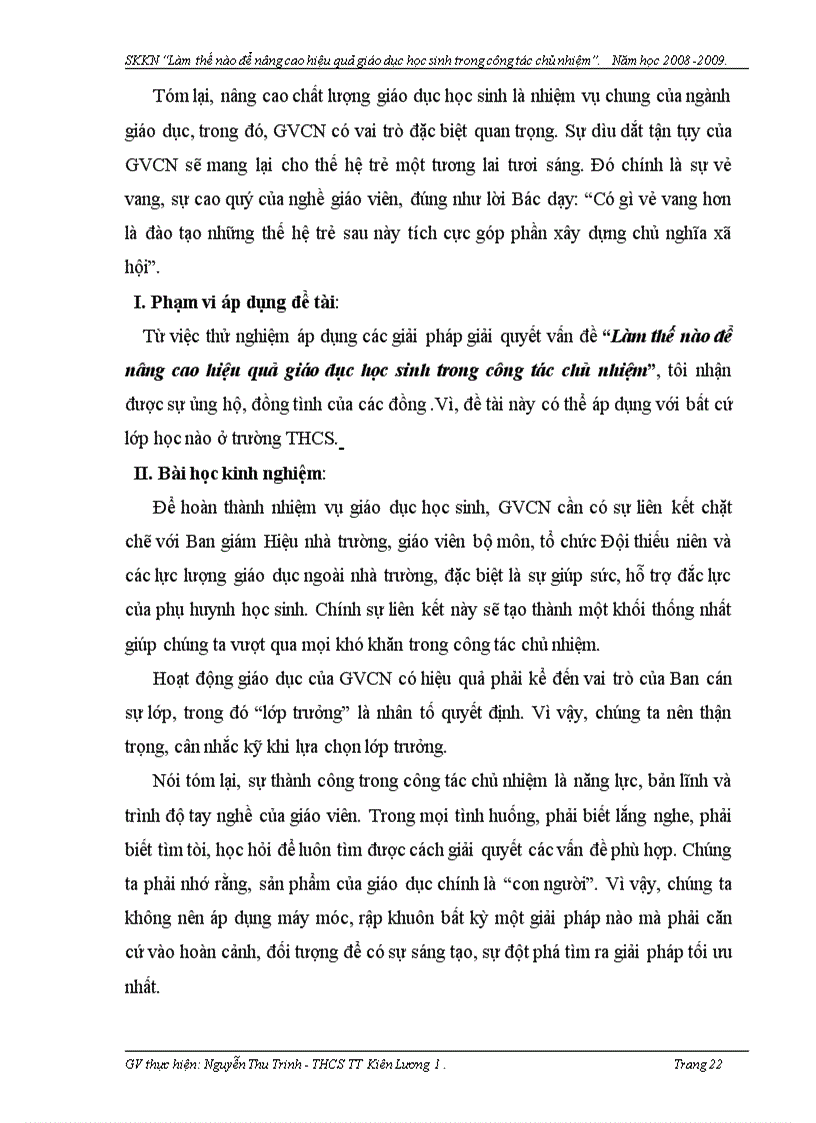 image for page Công tác chủ nhiệm