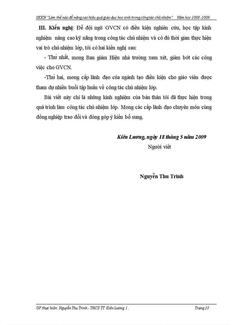 image for page Công tác chủ nhiệm